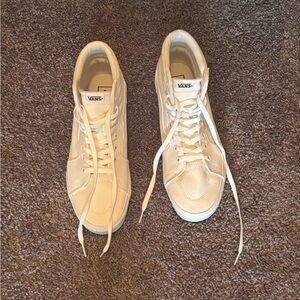 all white sk8-hi vans